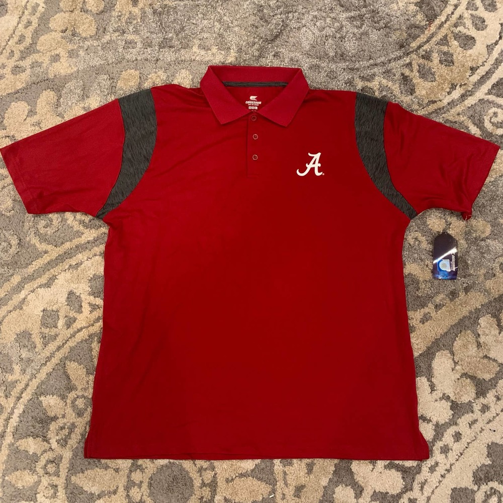 Alabama Crimson Tide NCAA x Colosseum Polo Shirt Men’s Size XXL‎